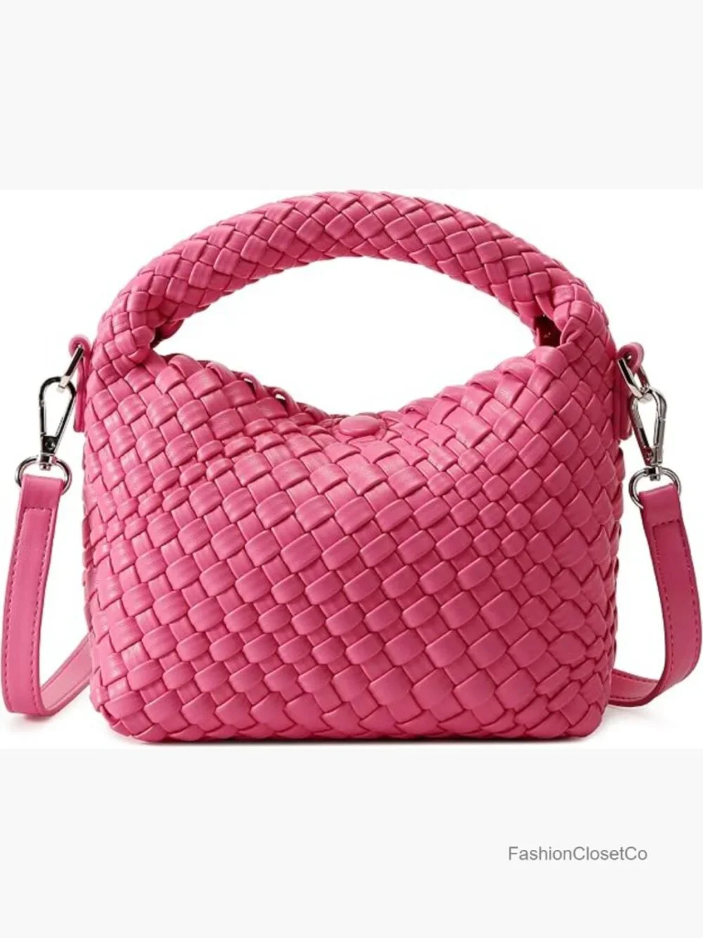 Faux Leather Handmade Mini Hobo Tote Bag Crossbody Shoulder Bag